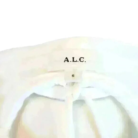 A.L.C. White Long Sleeve Open Back Backless Cutout Cotton T Shirt Size Small - Picture 4 of 8